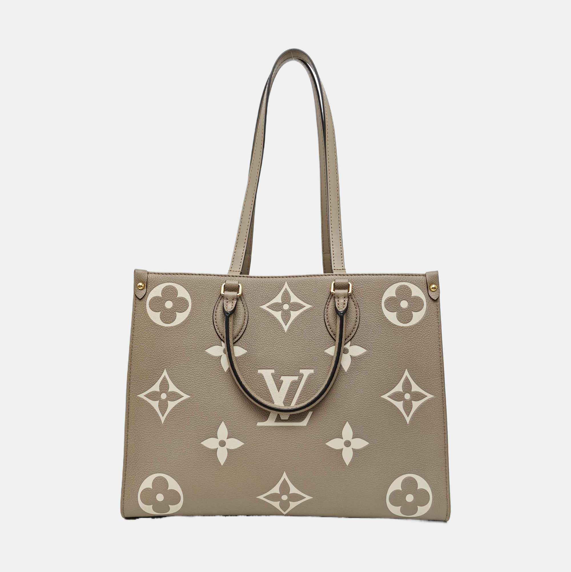 ONTHEGO MM Monogram Calfskin Gray