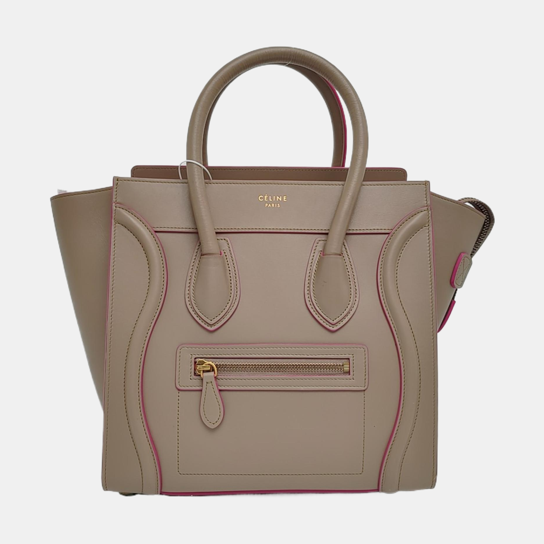 Authenticated pre-owned  LUGGAGE Micro Calfskin Gray - Tote Bag at Looply