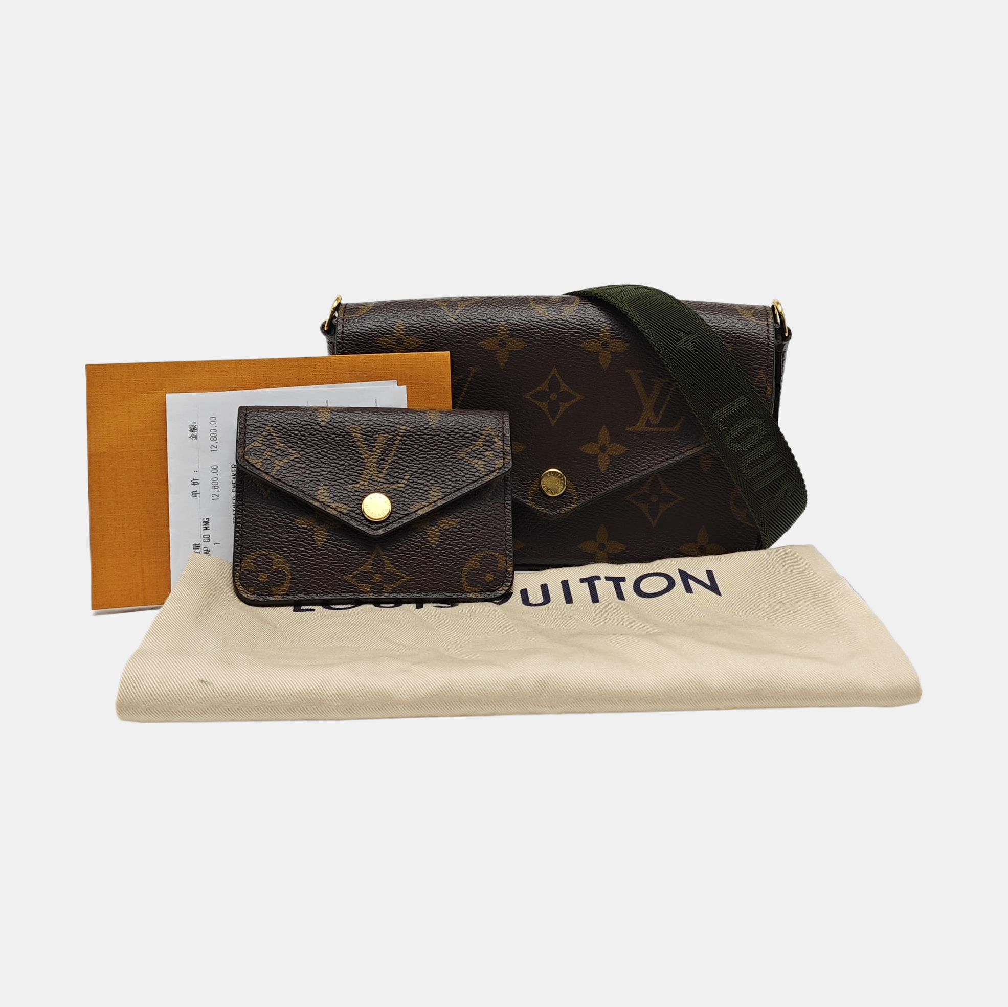 FÉLICIE Monogram Coated Canvas Brown