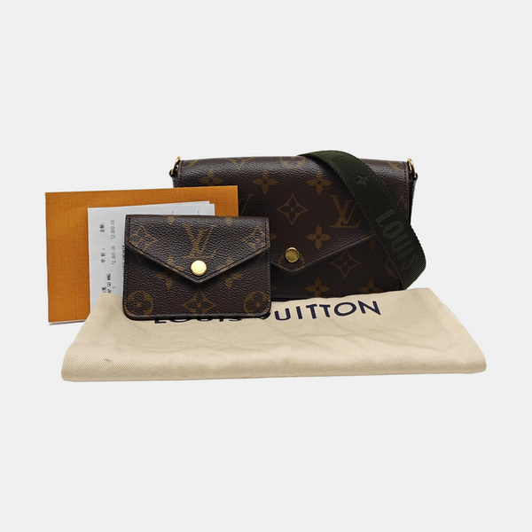 FÉLICIE Monogram Coated Canvas Brown