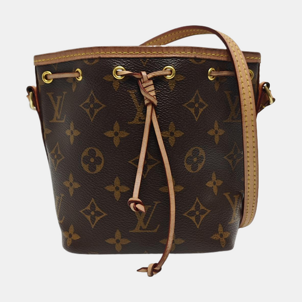 NÉONOÉ Nano Monogram Coated Canvas Brown