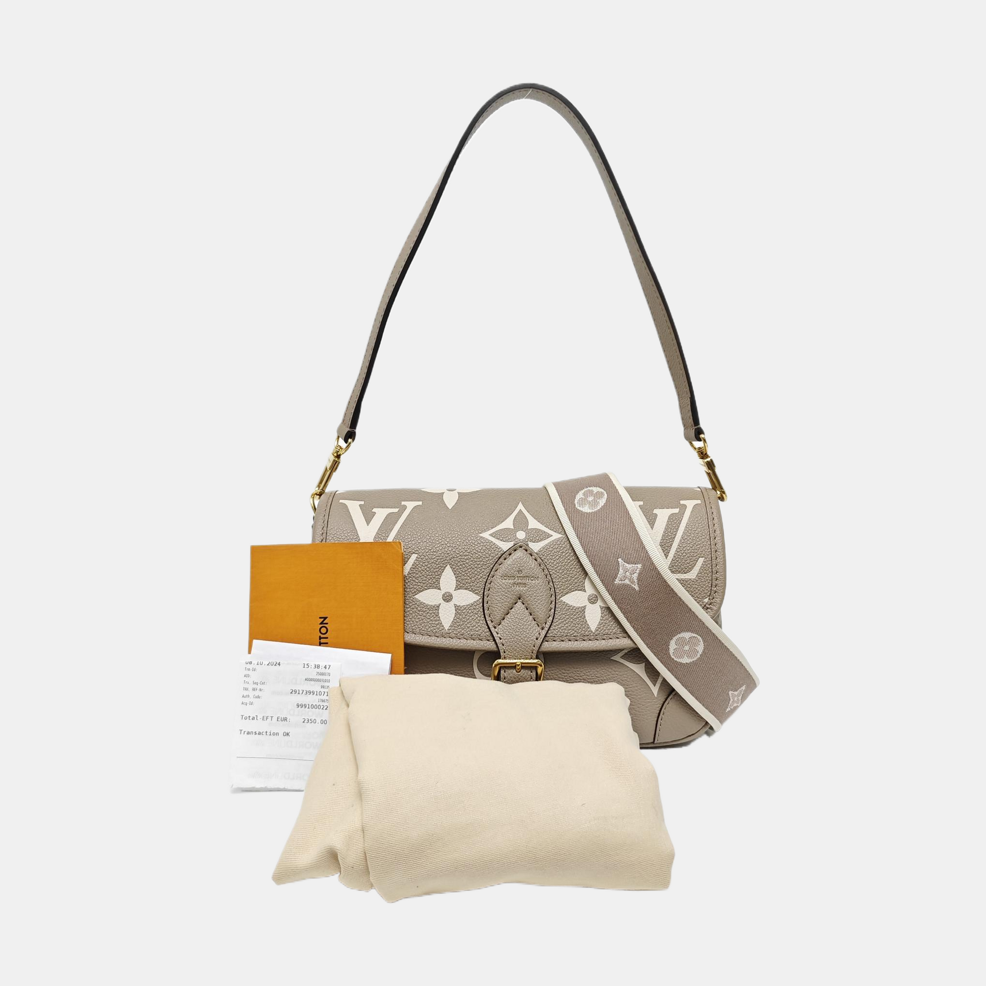 DIANE Monogram Calfskin Gray