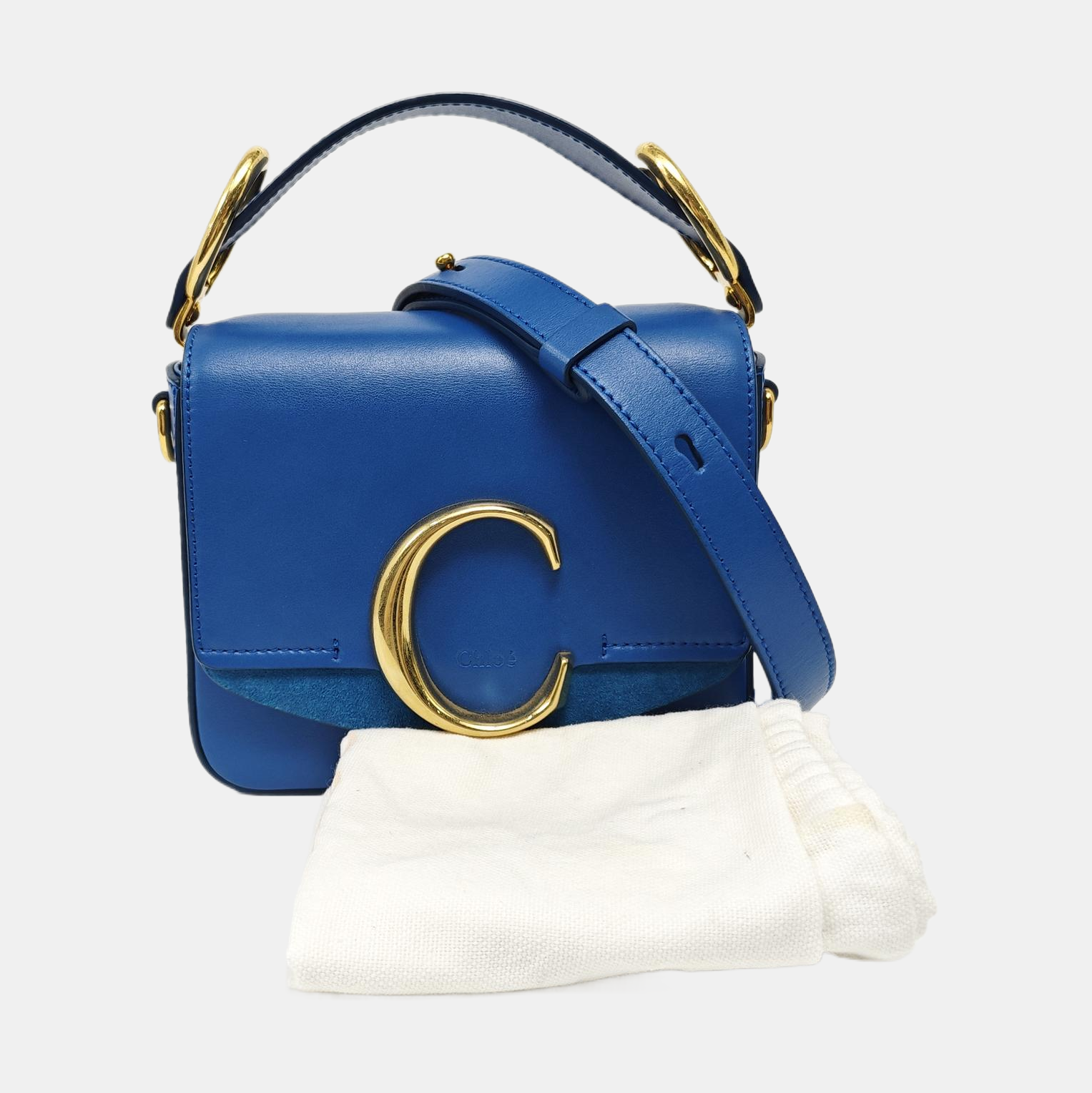 Chloé C Mini Calfskin Blue