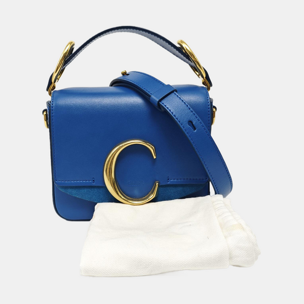Chloé C Mini Calfskin Blue