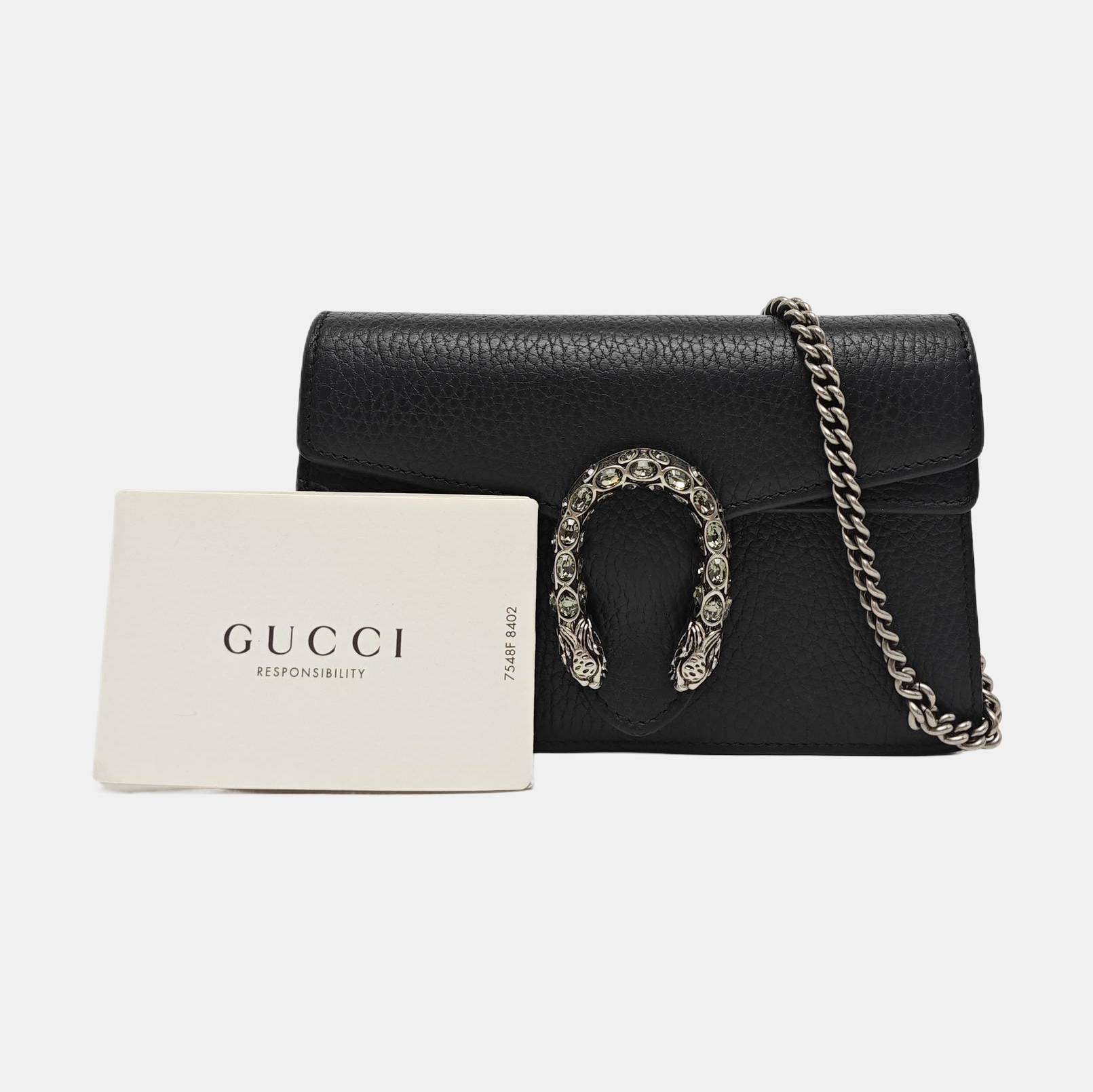 Dionysus Super Mini Calfskin Black