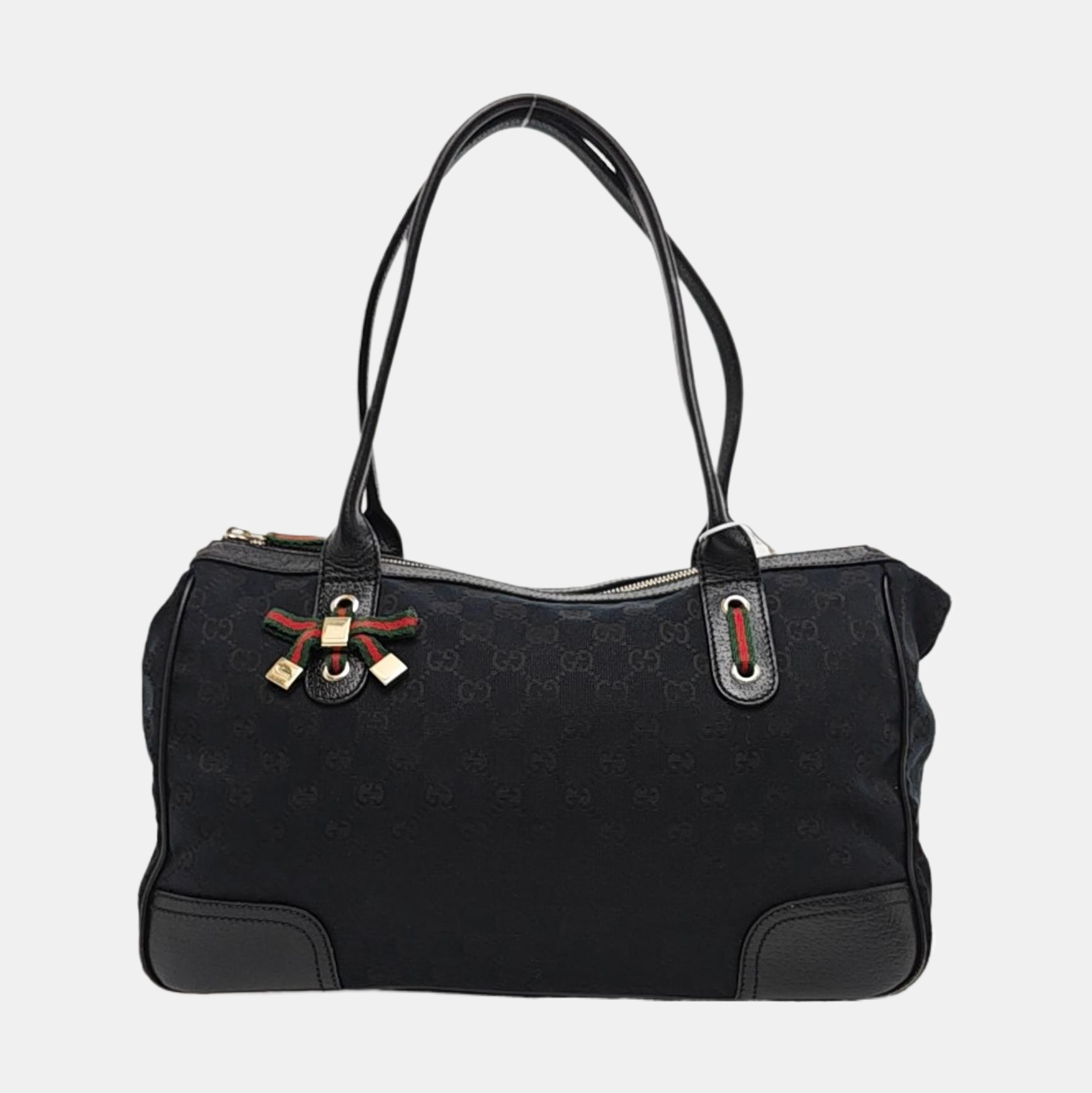 Princy Medium Monogram Canvas Black