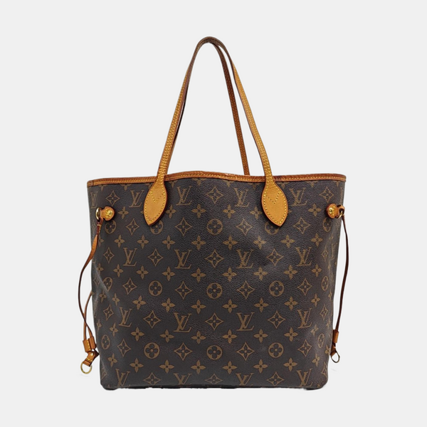 NEVERFULL MM Monogram Coated Canvas Brown
