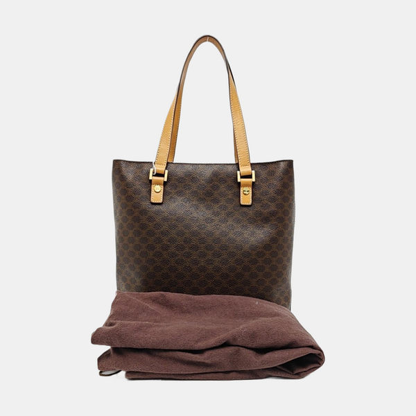 MACADAM TOTE Coated Canvas Brown