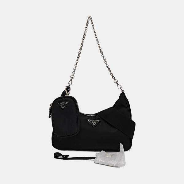 Authenticated pre-owned  Re-Edition2005 Nylon Black - Shoulder Bag at Looply