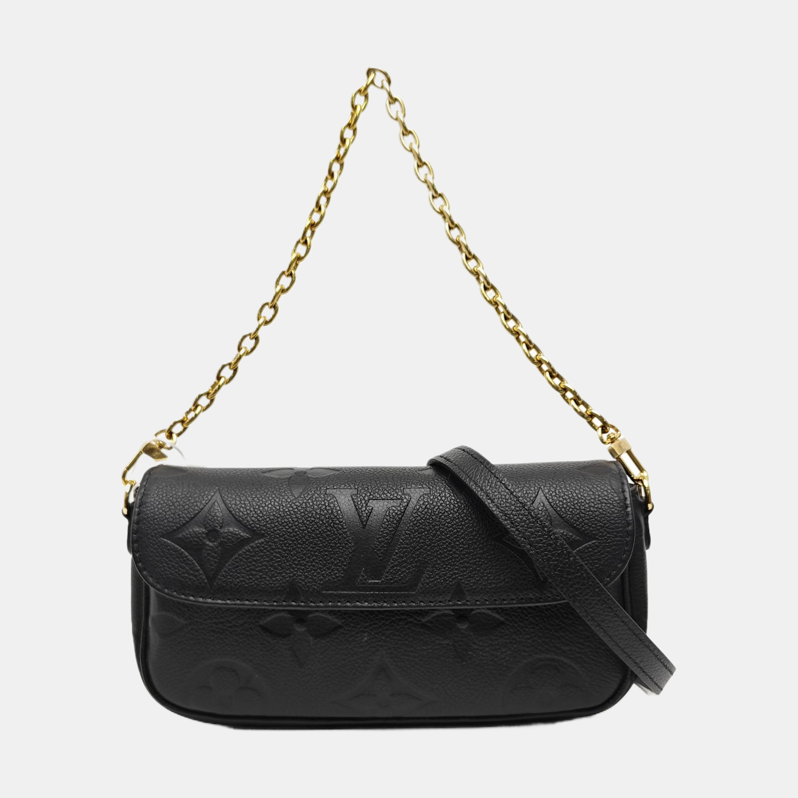 IVY Monogram Calfskin Black
