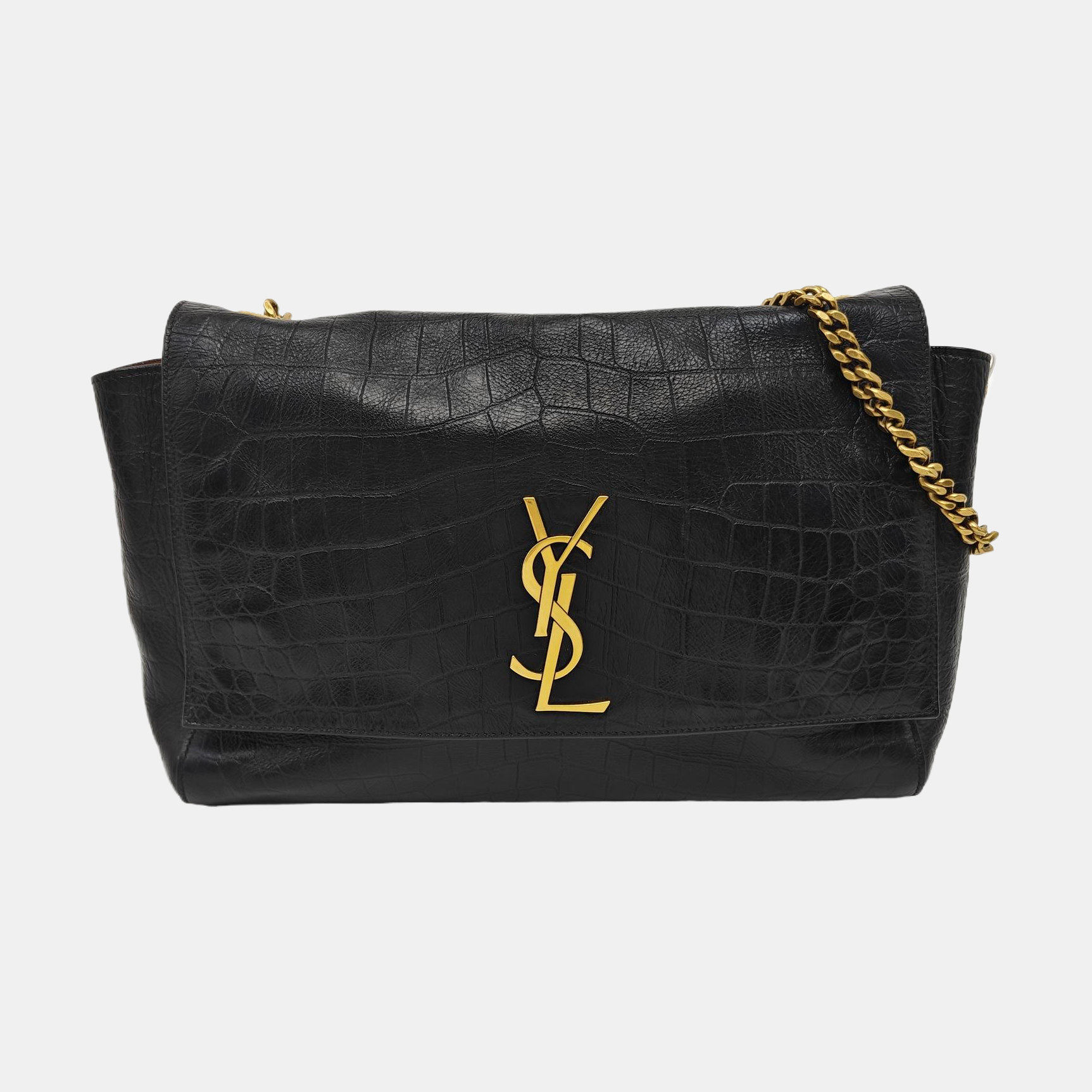 Calfskin Shoulder Bag Black