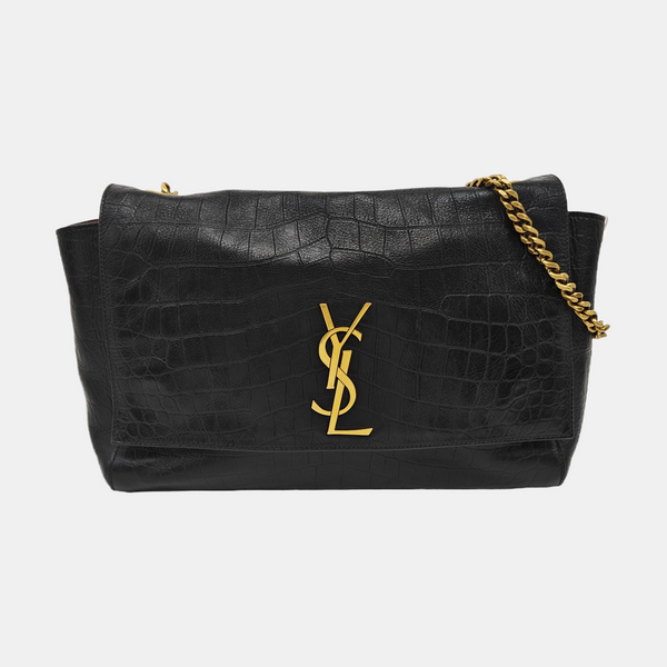 Calfskin Shoulder Bag Black