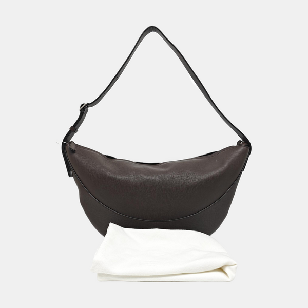 Calfskin Shoulder Bag Brown