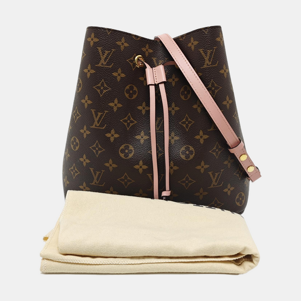 NÉONOÉ MM Monogram Coated Canvas Brown
