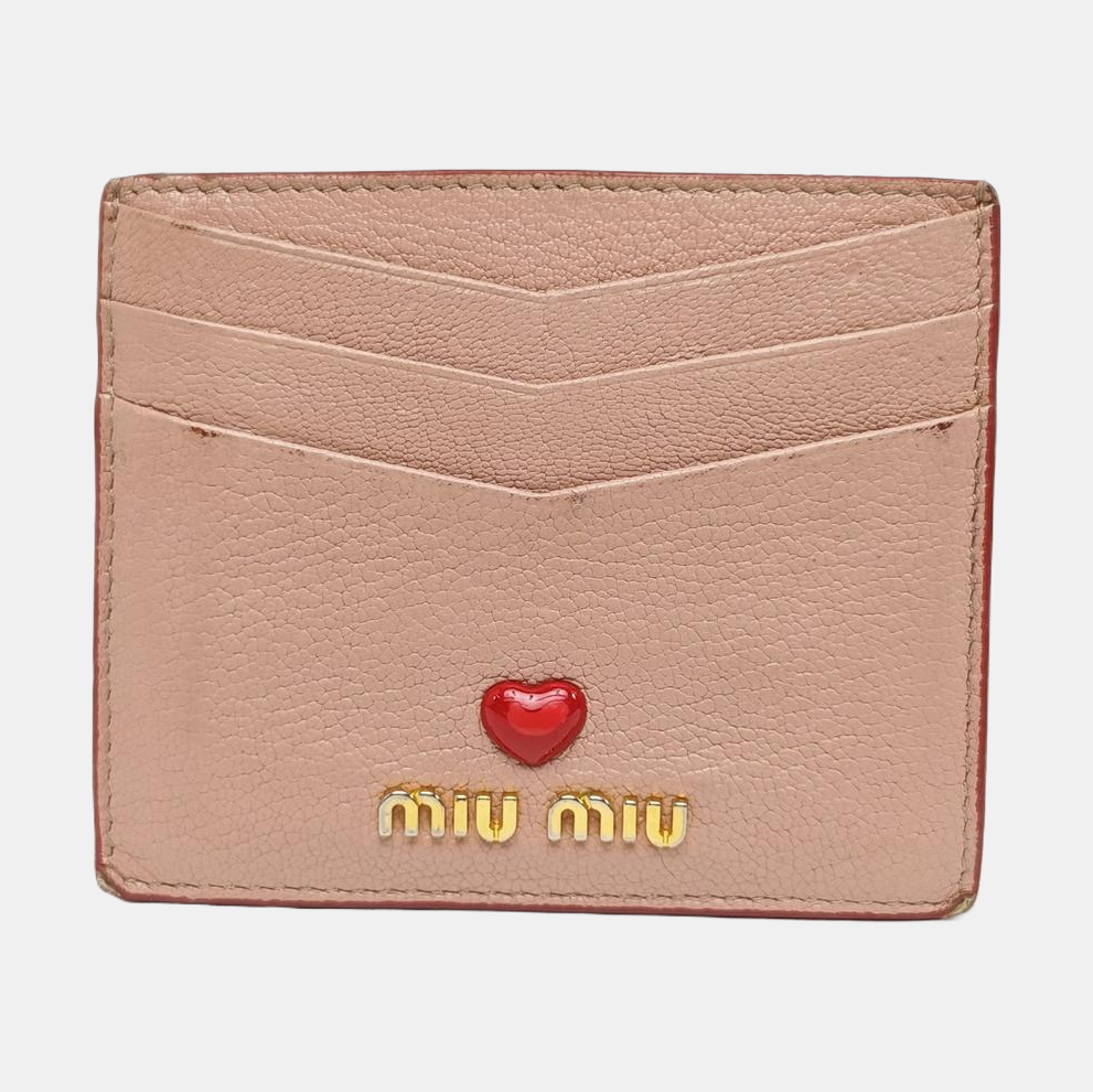 Love Lambskin Pink Card Holder
