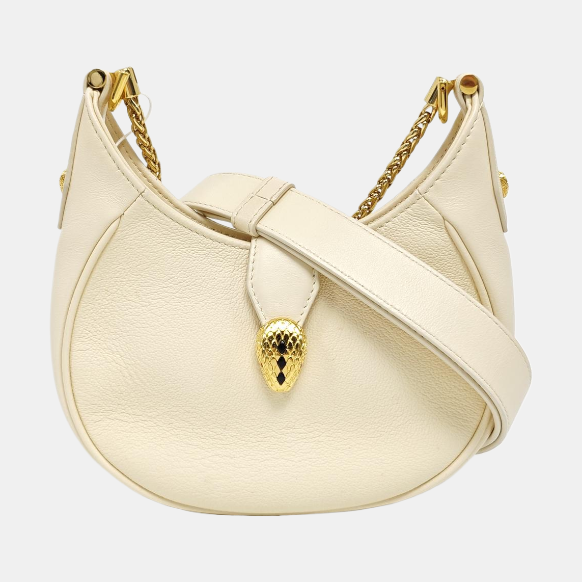SERPENTI ELLIPSE Calfskin White