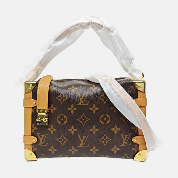 SIDE TRUNK MM Monogram Coated Canvas Brown