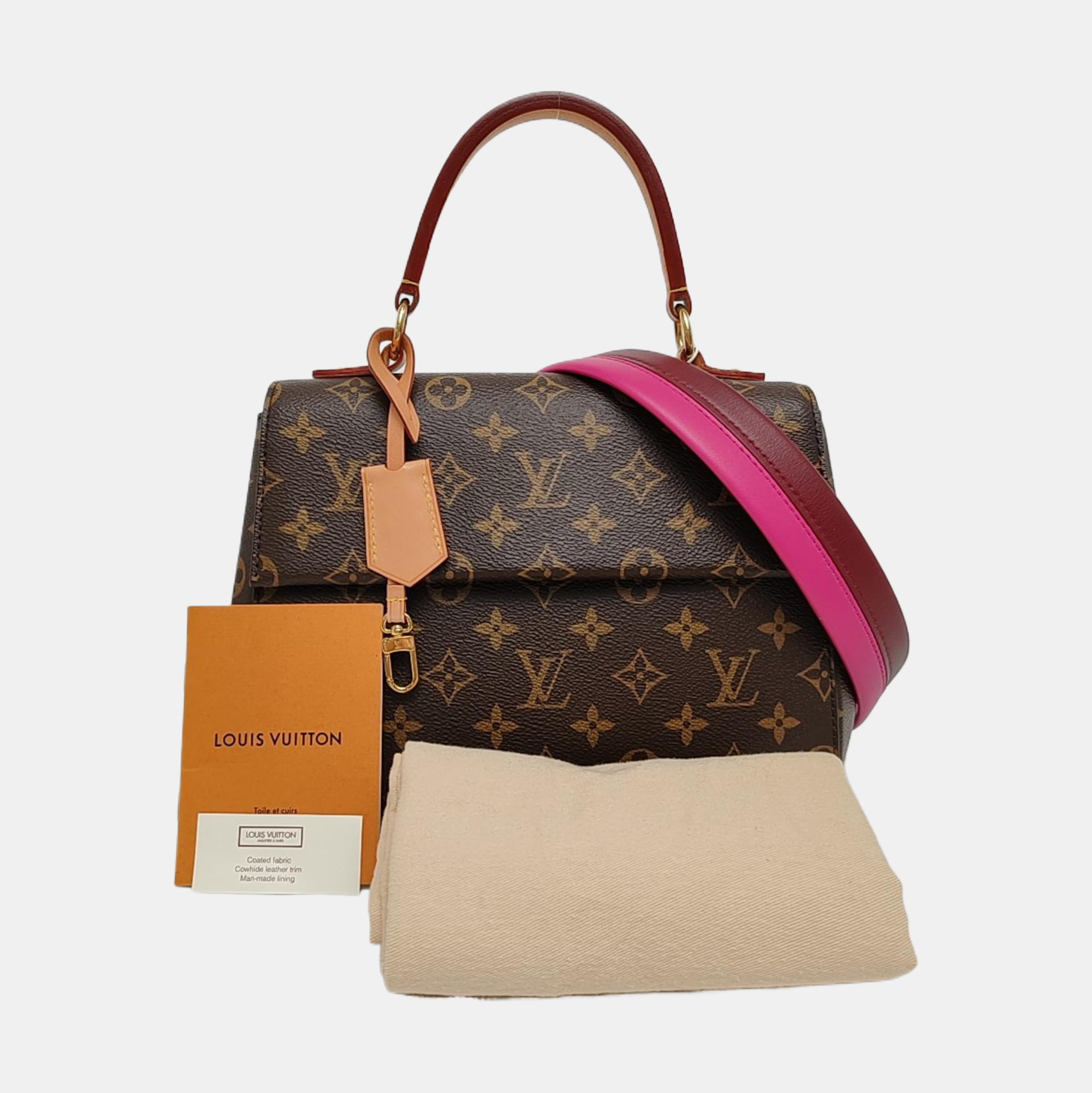 CLUNY Monogram Coated Canvas Brown