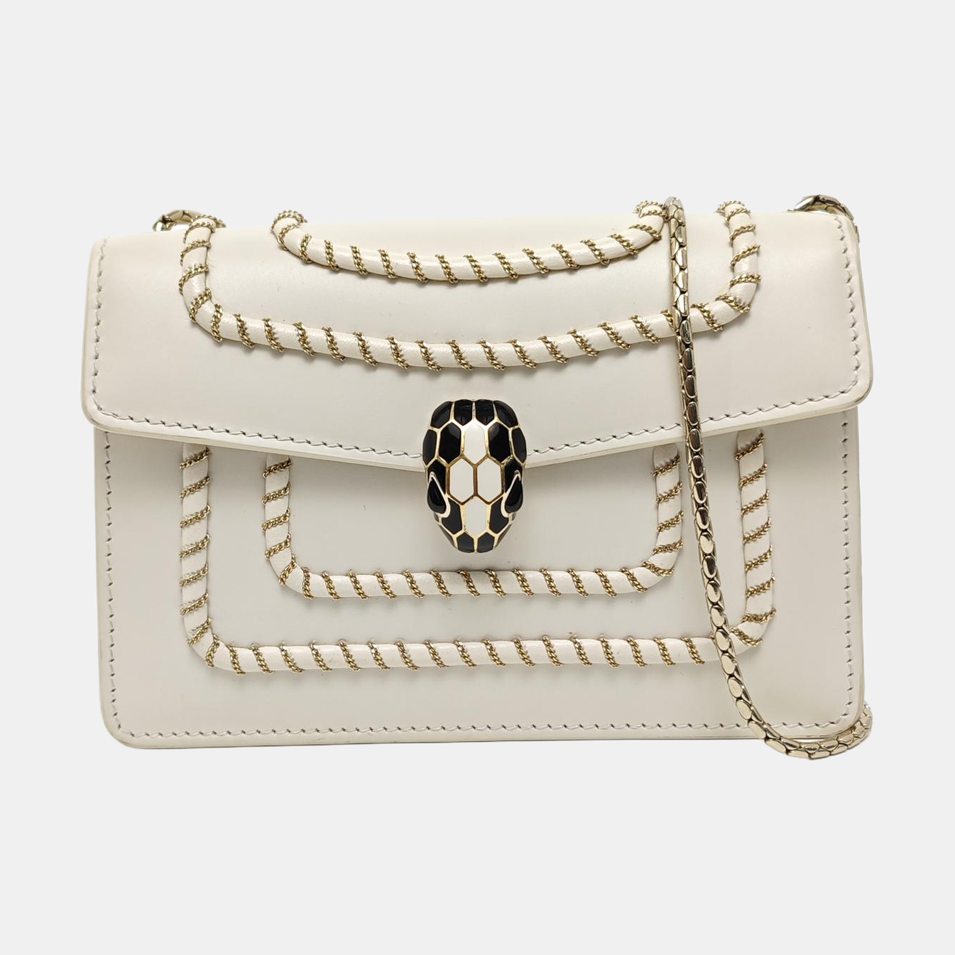 SERPENTI FOREVER Calfskin White