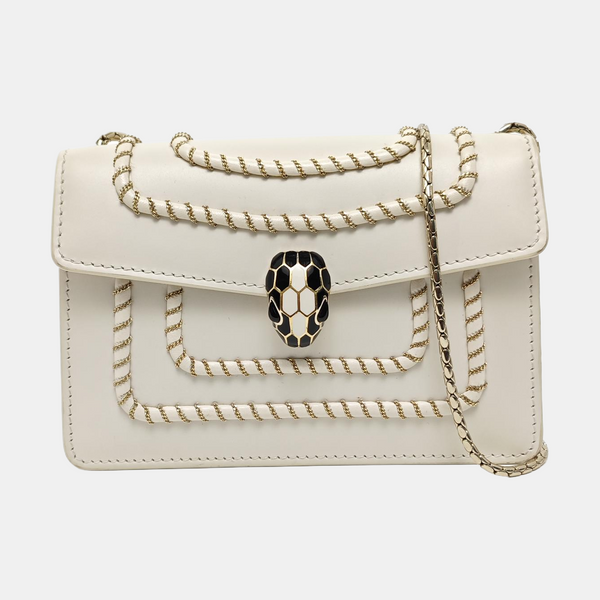 SERPENTI FOREVER Calfskin White