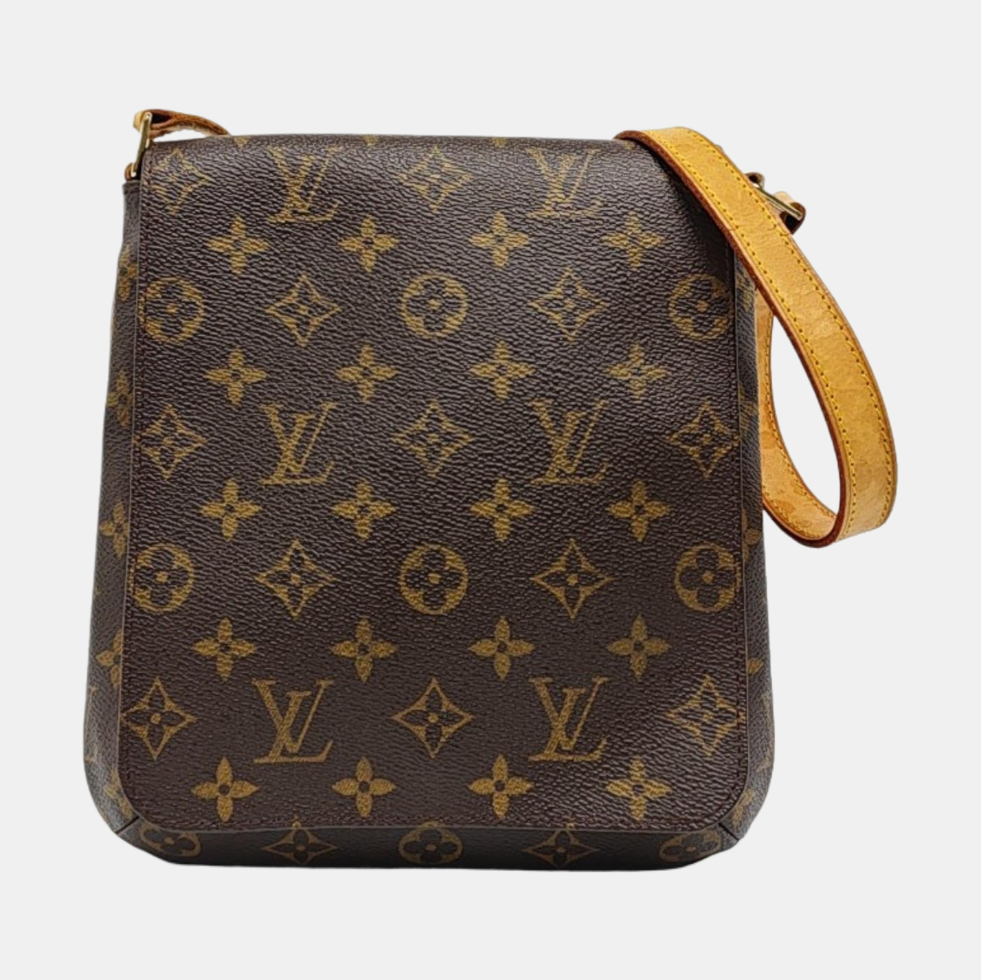 MUSETTE TANGO Monogram Coated Canvas Brown