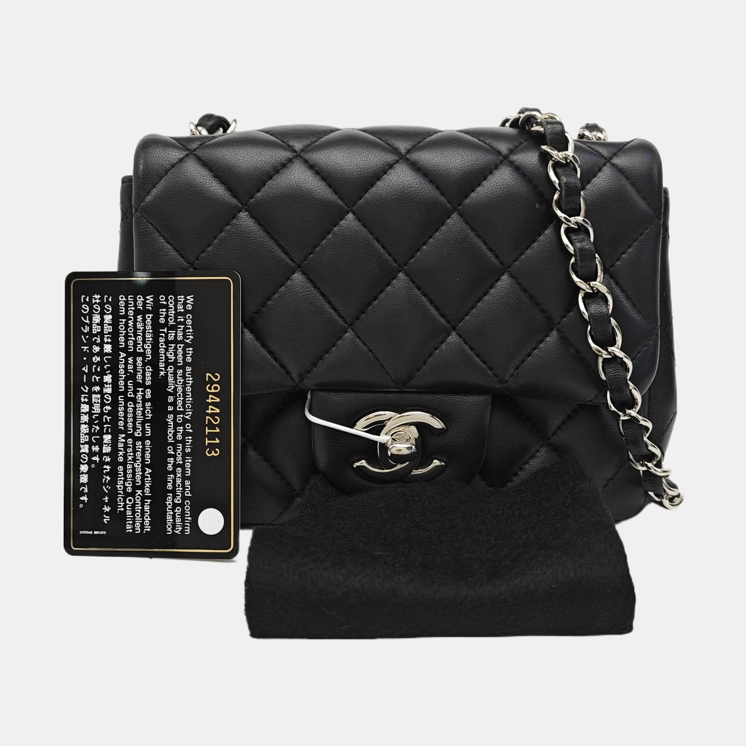 CLASSIC FLAP Mini Quilted Lambskin Black