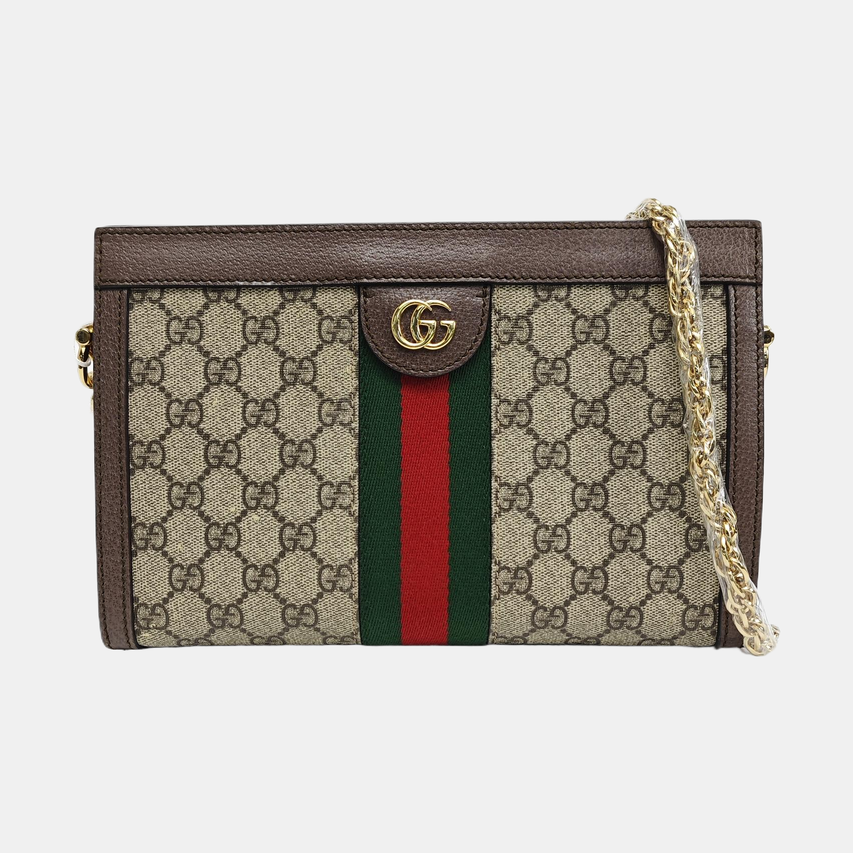 Ophidia Small Monogram Coated Canvas Beige