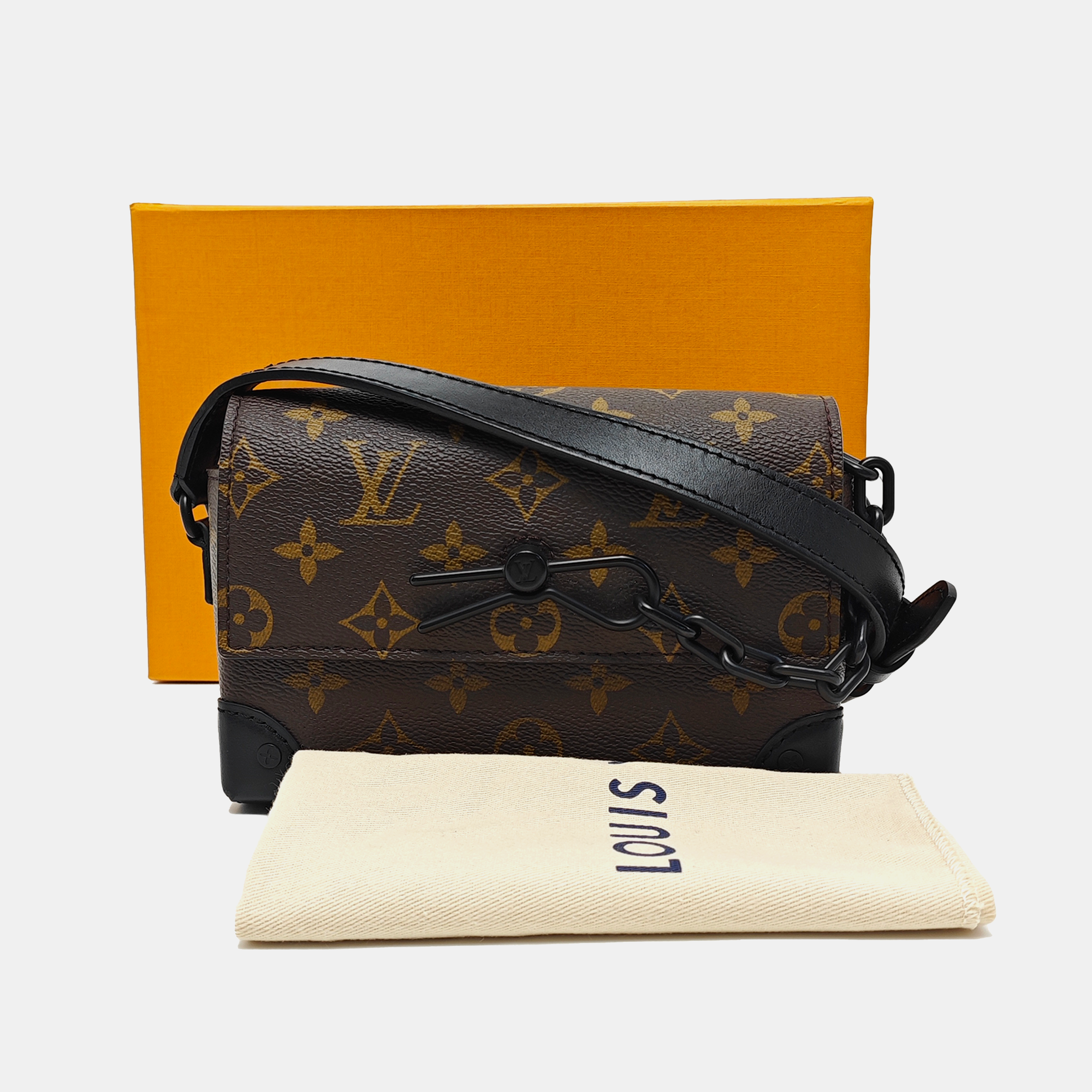 SOFT TRUNK Mini Monogram Coated Canvas Brown