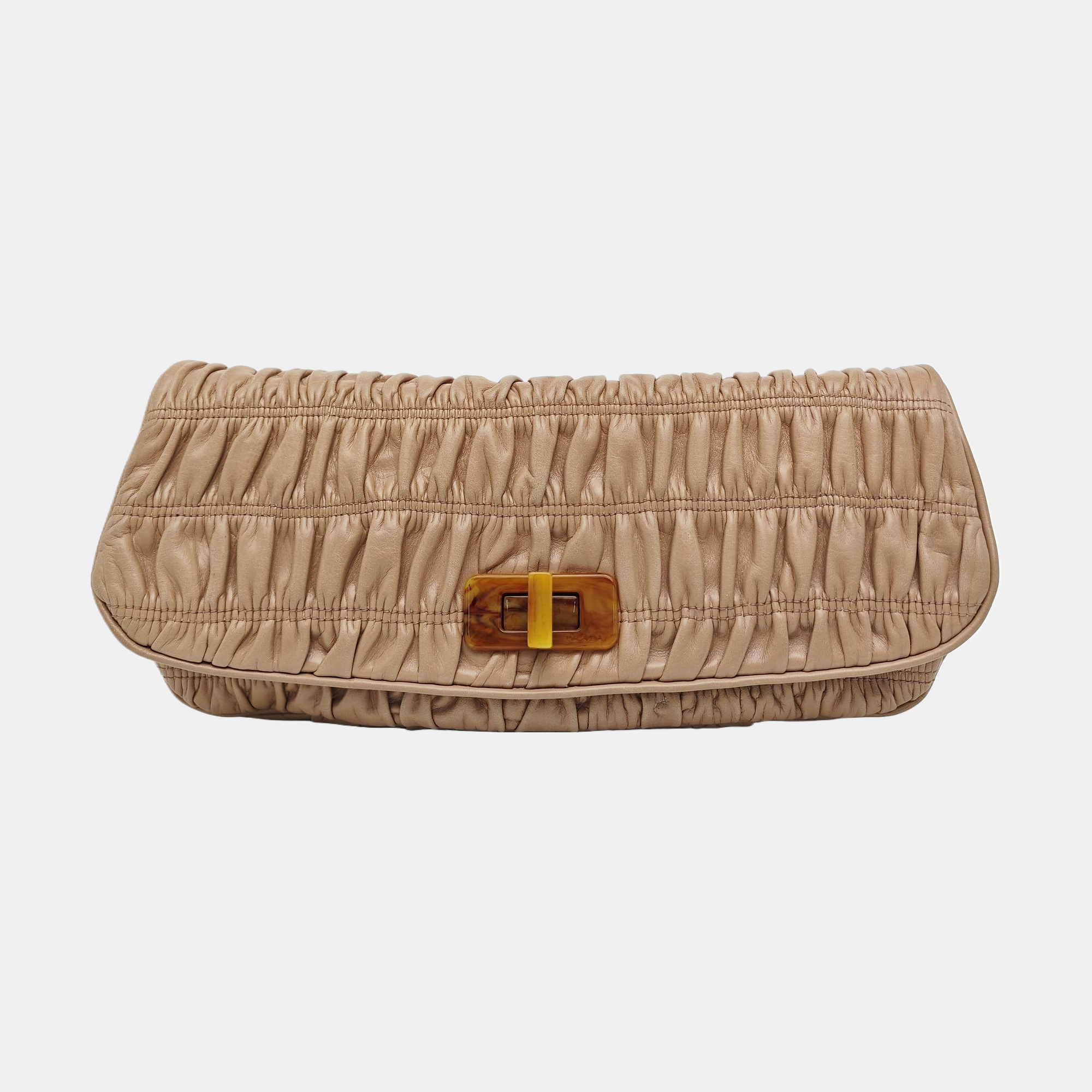 Quilted Lambskin Clutch Pink