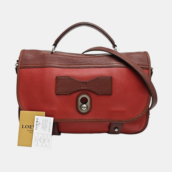 Calfskin Shoulder Bag Red