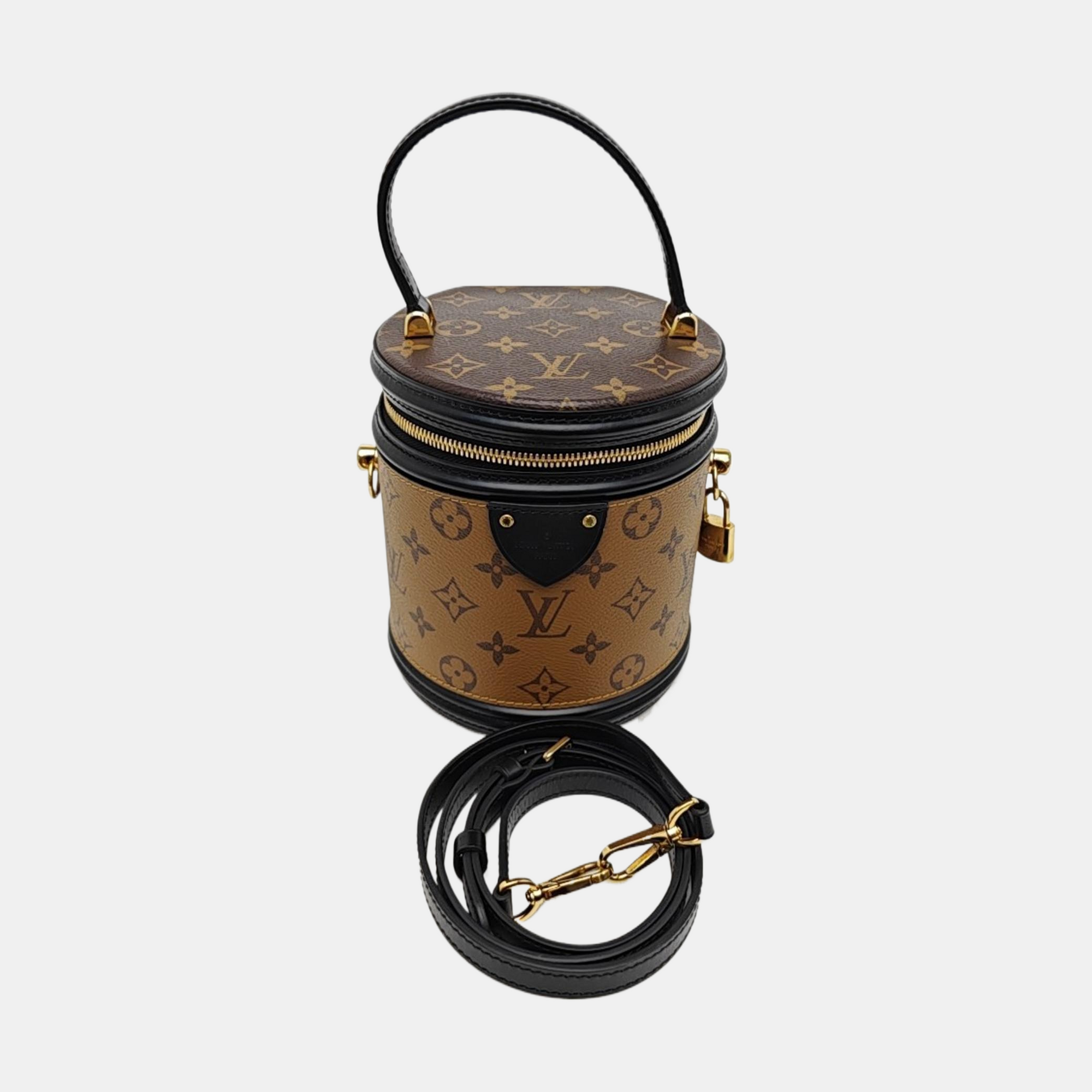 CANNES PM Monogram Coated Canvas Brown