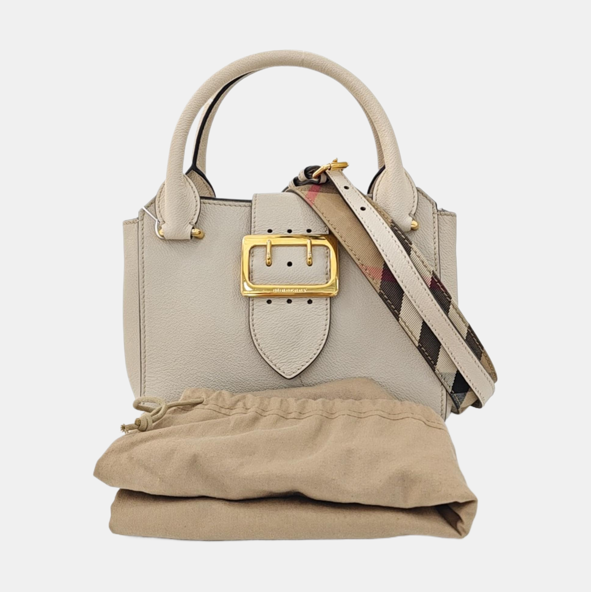 Buckle Calfskin Beige