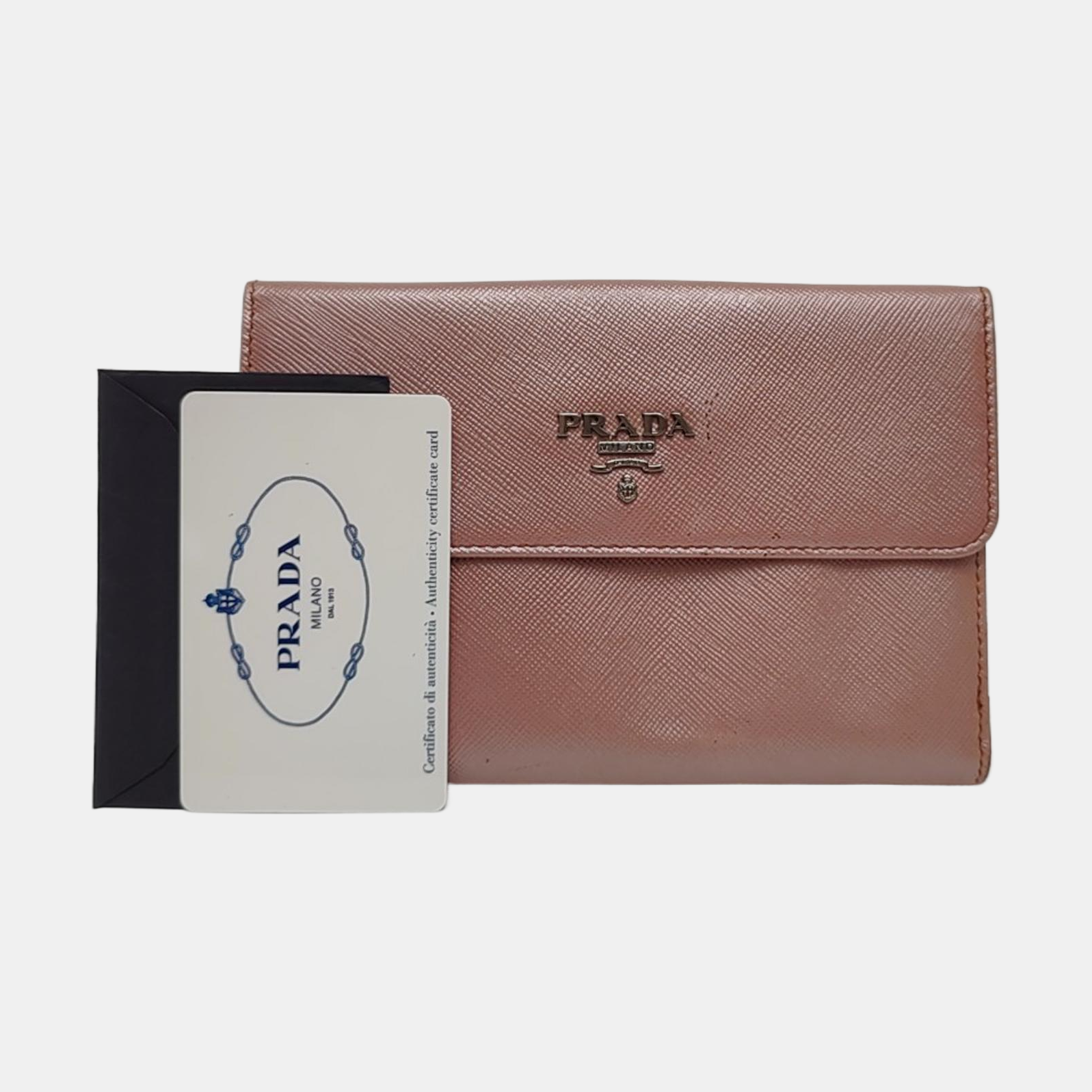 Saffiano Calfskin Wallet Pink