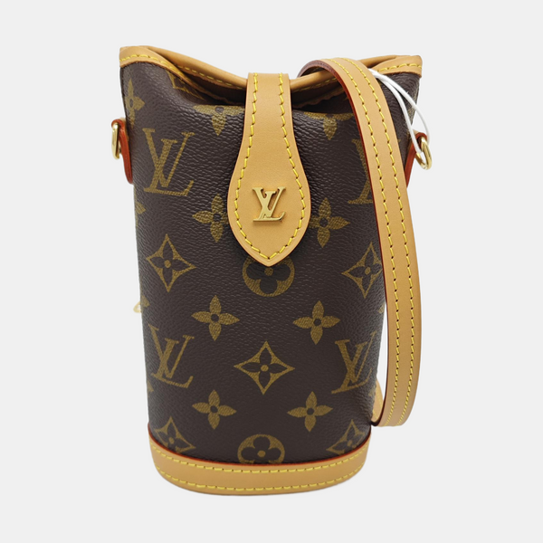 FOLD ME Monogram Coated Canvas Brown