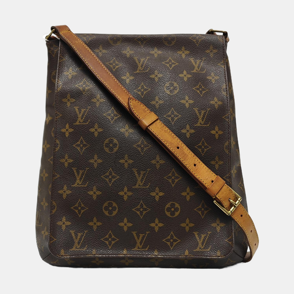 MUSETTE TANGO Monogram Coated Canvas Brown