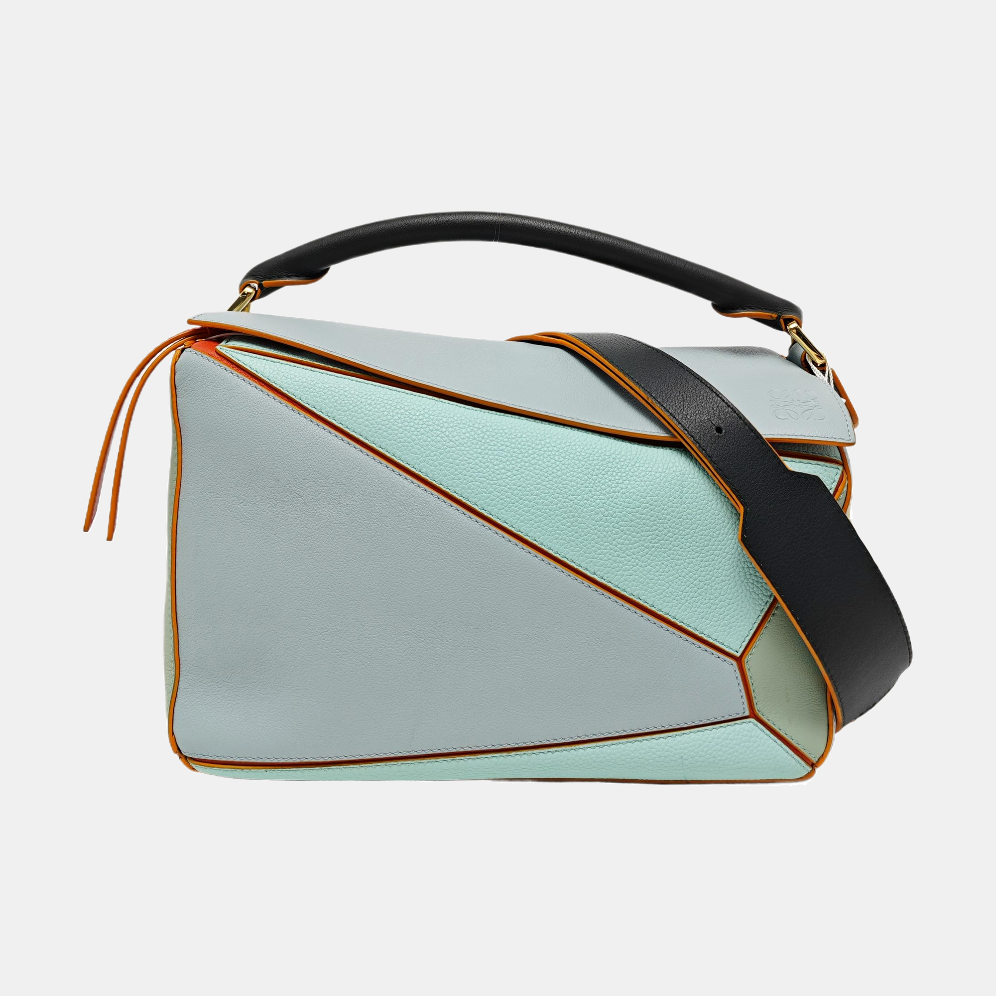 Puzzle Medium Calfskin Blue