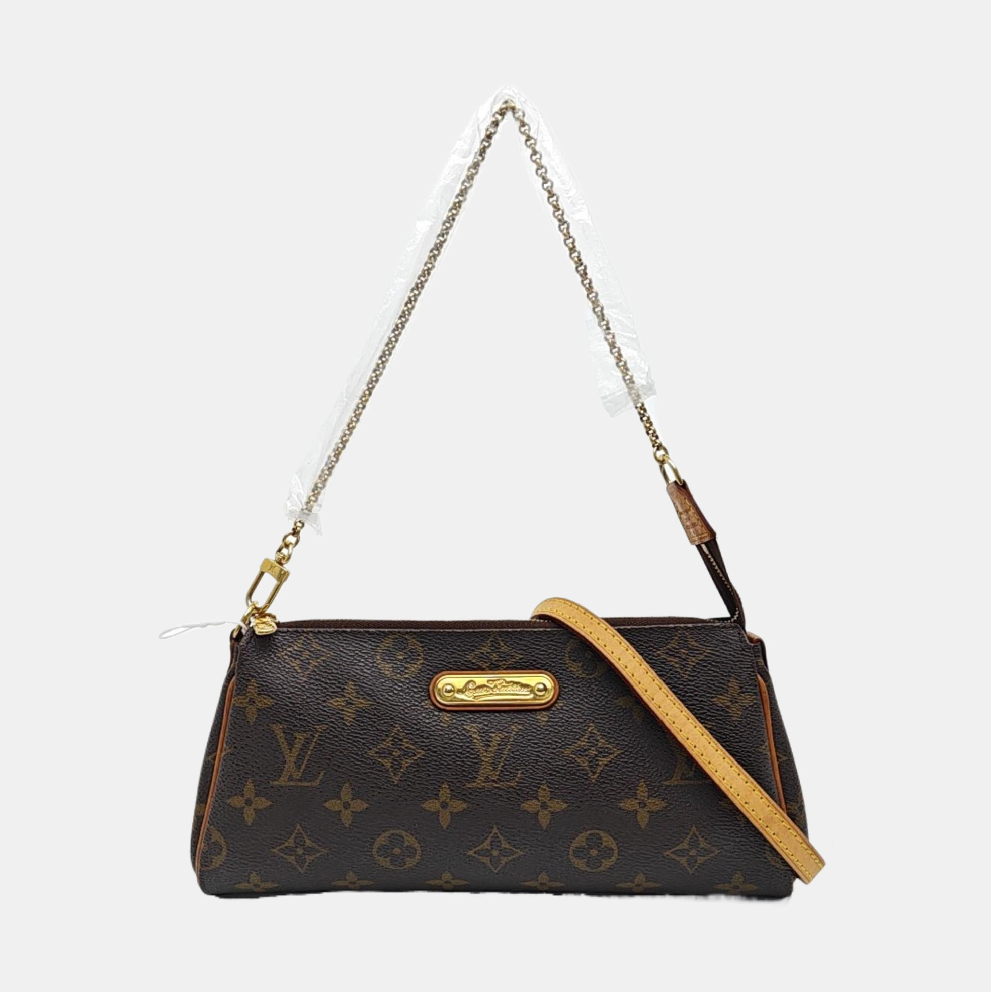 EVA Monogram Coated Canvas Brown