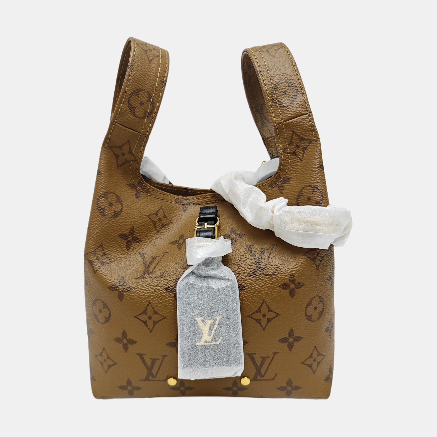 ATLANTIS BB Monogram Coated Canvas Brown
