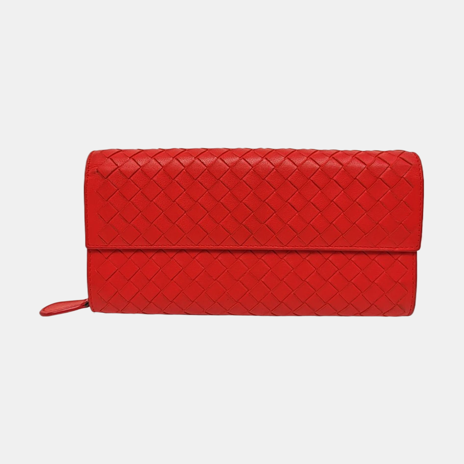 Lambskin Clutch Red