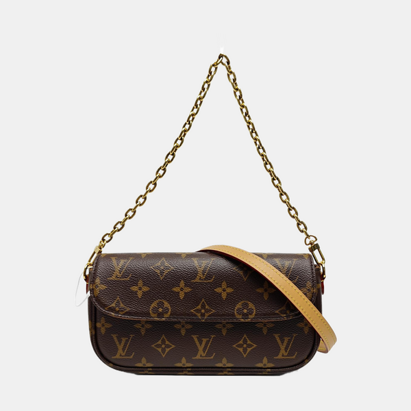 IVY Monogram Coated Canvas Brown