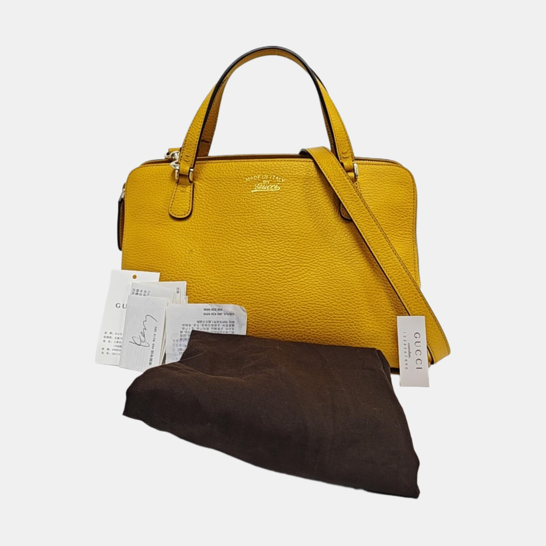 Calfskin Tote Bag Yellow