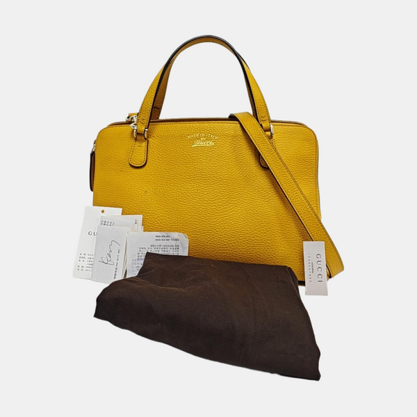 Calfskin Tote Bag Yellow