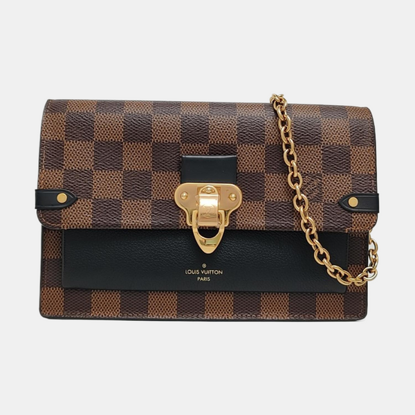 VAVIN Damier Ebene Coated Canvas Brown