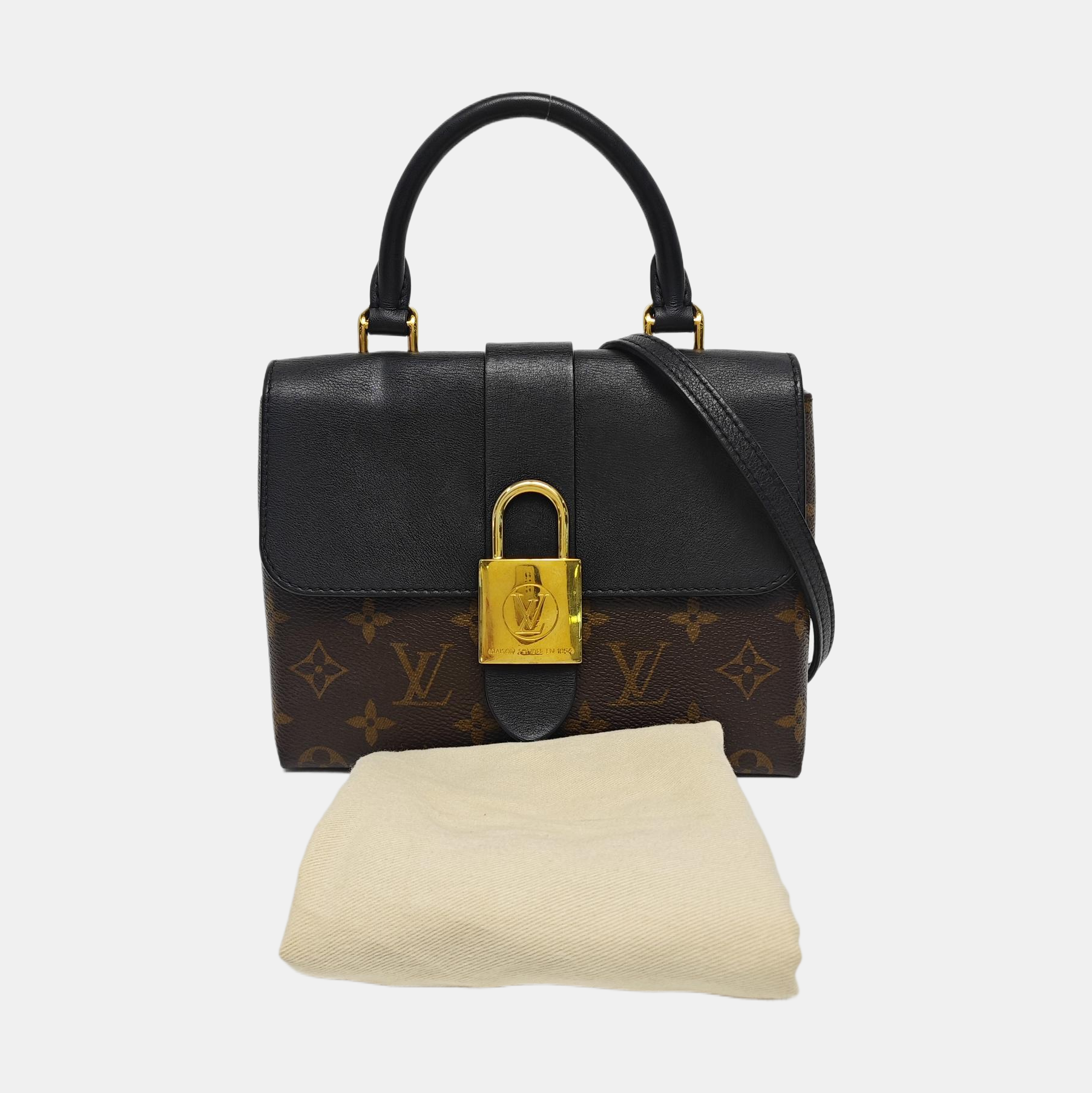 Authenticated pre-owned  LOCKY BB Monogram Coated Canvas Brown - Crossbody Bag at Looply
