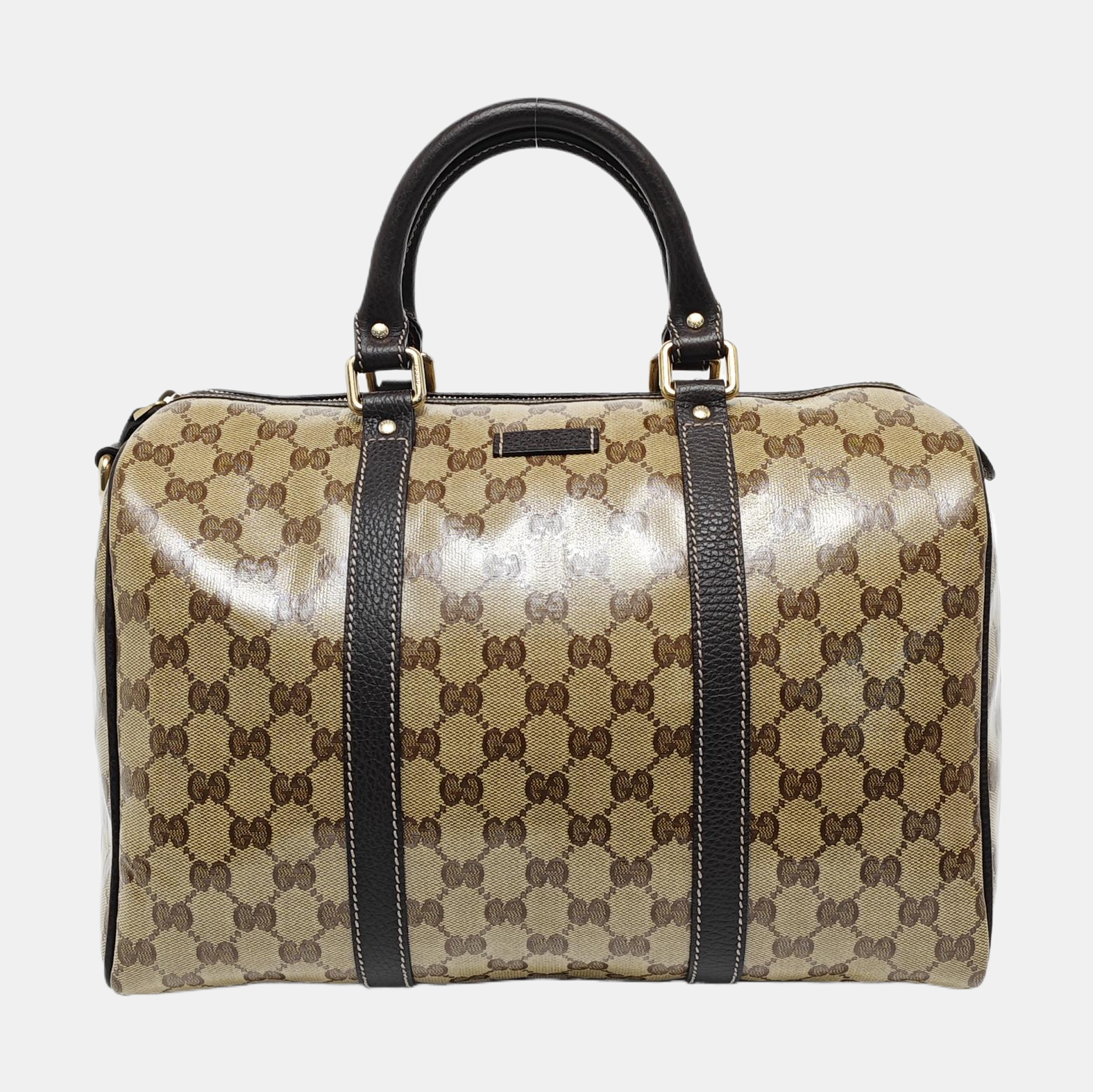 Joy Monogram Coated Canvas Beige