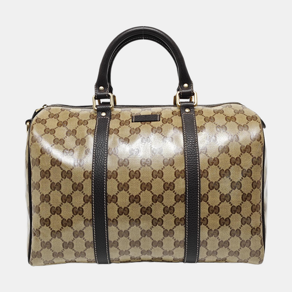 Joy Monogram Coated Canvas Beige