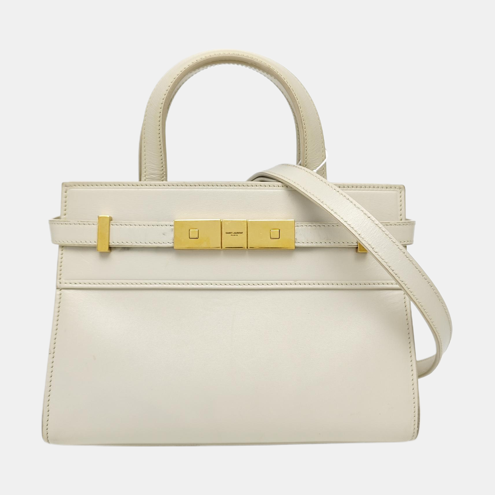 MANHATTAN Nano Calfskin White