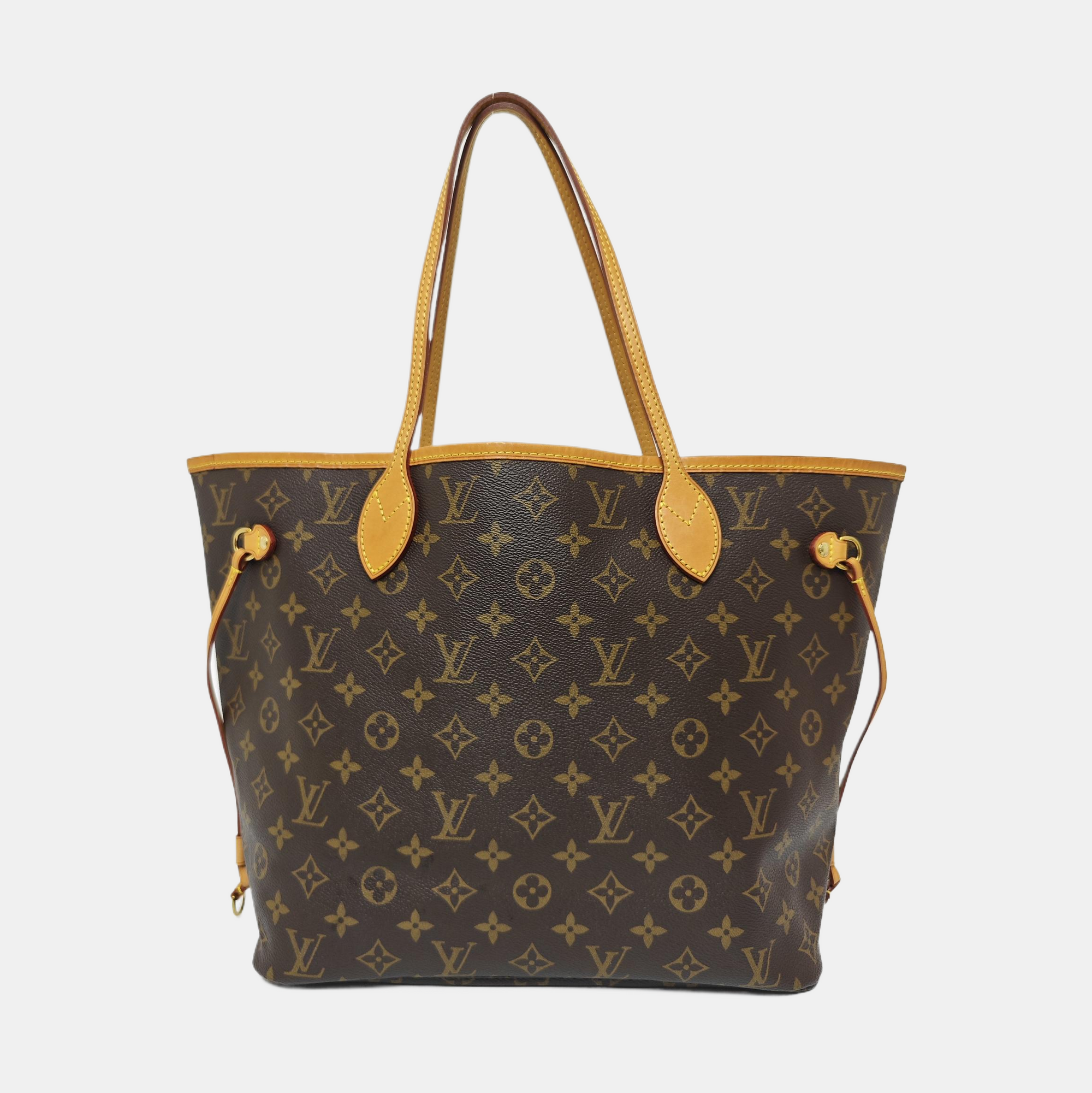 NEVERFULL MM Monogram Coated Canvas Brown