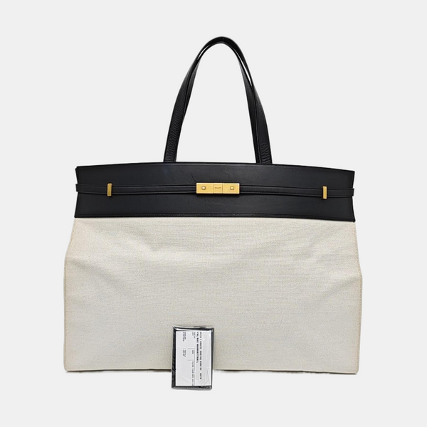 Authenticated pre-owned  MANHATTAN Canvas White - Tote Bag at Looply