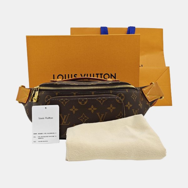 RUSH Monogram Coated Canvas Brown
